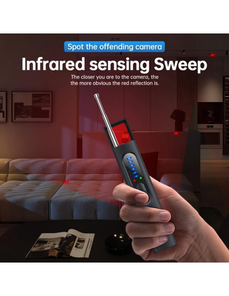 Detector de Cámaras Ocultas Hypefinity, 5 Niveles de Sensibilidad