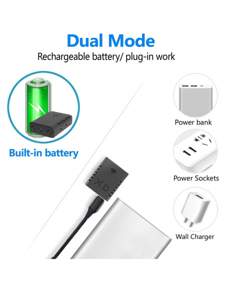 Cámara Oculta Inalámbrica HD 1080P XDWIFI - Visión Nocturna