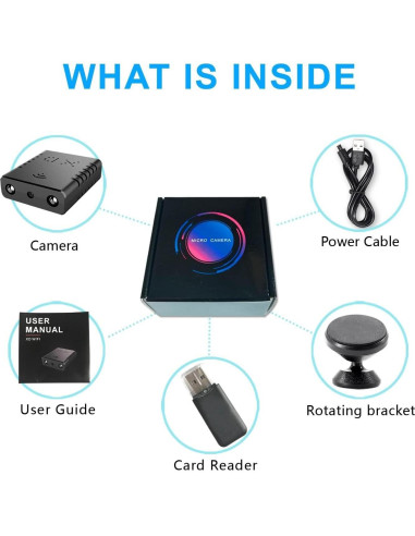 Cámara Oculta Inalámbrica HD 1080P XDWIFI - Visión Nocturna