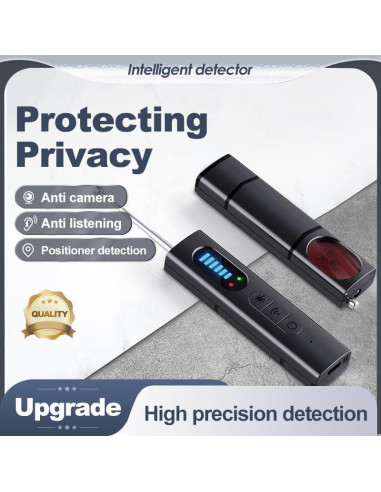 Detector de Cámaras Ocultas T01 - Escáner RF, 25h Batería
