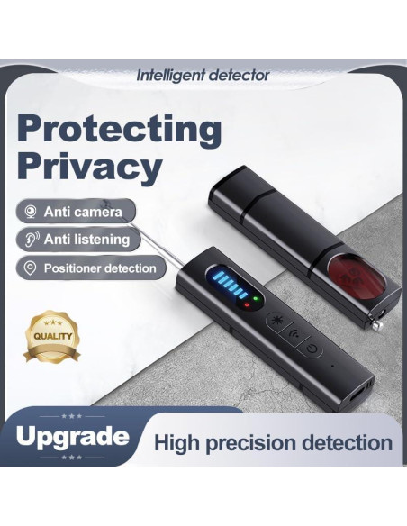 Detector de Cámaras Ocultas T01 - Escáner RF, 25h Batería