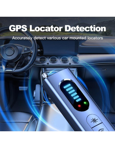 Detector de Cámaras Ocultas T01 - Escáner RF, 25h Batería