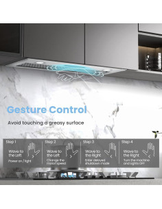 Campana Extractora Comfee 27" Acero Inoxidable 450 CFM Táctil 2