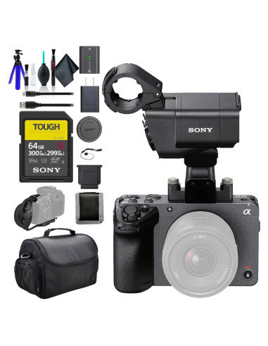 Cámara de Cine Digital Sony FX30 con Mango XLR y Accesorios