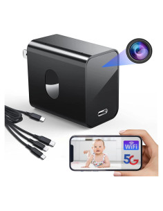 Cámara Nanny Oculta 4K Baoinse con WiFi 6 y Detección de Movimiento