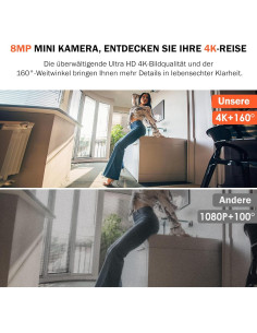 Cámara Nanny Oculta 4K Baoinse con WiFi 6 y Detección de Movimiento 2