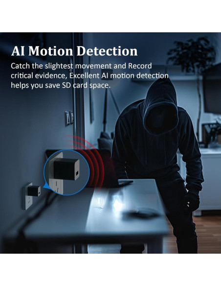 Cámara Oculta de Video 1080P Laboom con Detección de Movimiento