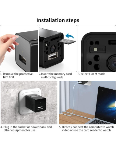 Cámara Oculta de Video 1080P Laboom con Detección de Movimiento