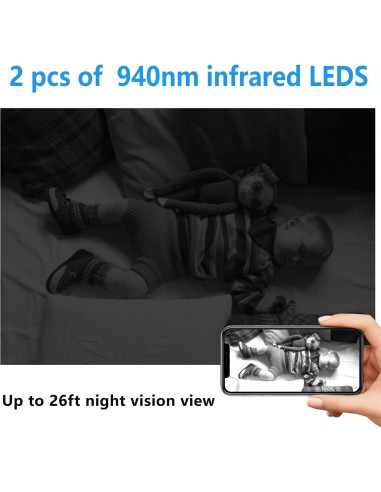 Cámara de Seguridad Inalámbrica XDWIFI HD 1080p con Visión Nocturna