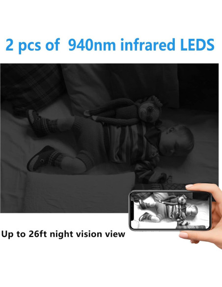 Cámara de Seguridad Inalámbrica XDWIFI HD 1080p con Visión Nocturna