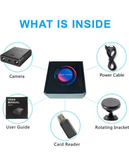 Cámara de Seguridad Inalámbrica XDWIFI HD 1080p con Visión Nocturna