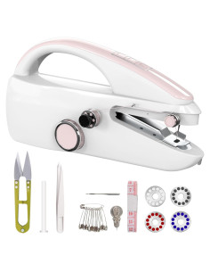 Máquina de Coser de Mano Aovly Clotho II Portátil Rosa