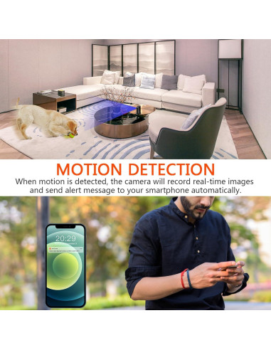 Cámara de Seguridad Inalámbrica HD 1080P isekurity con Cargador USB