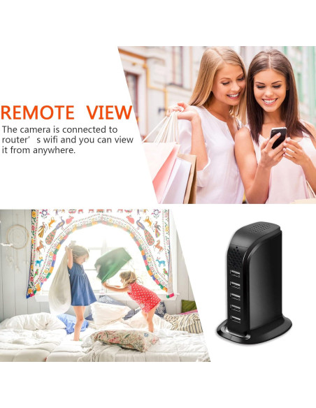 Cámara de Seguridad Inalámbrica HD 1080P isekurity con Cargador USB