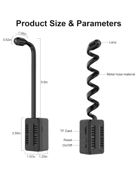 Mini Cámara Espía WiFi 1080P S29-BG Detección Movimiento