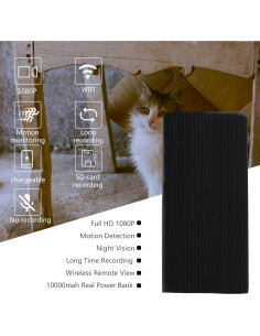 Cámara Nanny WiFi Inalámbrica 1080p con Cargador Portátil 2