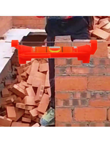 5 Niveles de Burbuja Colgantes ZUJHPYMI 75x12.5mm Rojo