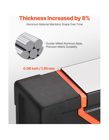 Nivel Torpedo Magnético VEVOR 6 Piezas Aluminio 25.4-198.12 cm