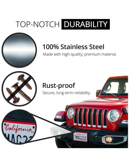 Kit de Tornillos Antirrobo Rightcar Solutions - Acero Inoxidable Negro