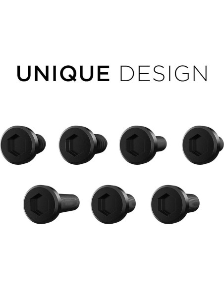 Kit de Tornillos Antirrobo Rightcar Solutions - Acero Inoxidable Negro