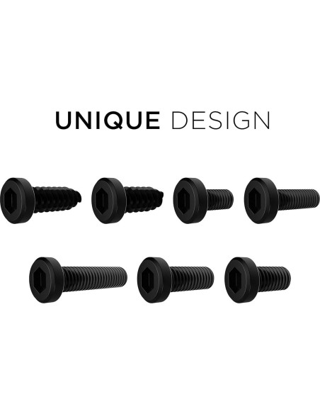 Kit de Tornillos Antirrobo Rightcar Solutions - Acero Inoxidable Negro