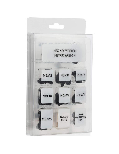 Kit de Tornillos Antirrobo Rightcar Solutions - Acero Inoxidable Negro