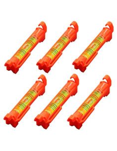 Set 6 Niveles de Burbuja Colgantes WOYISEPG Rojo 75x12.5mm