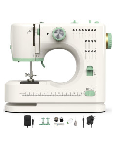 Máquina de Coser StitchMaster Pro SnowVoice - Agujas Gemelas, 16 Puntadas