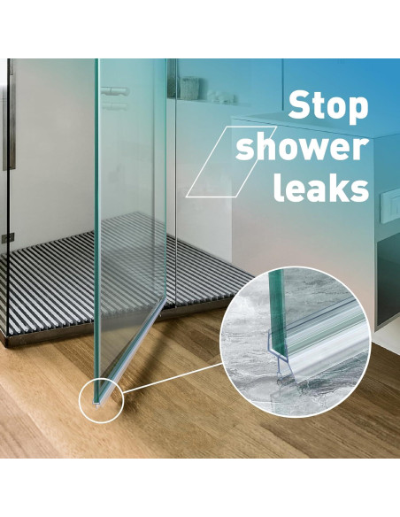Sello Inferior de Puerta de Ducha FCSOTSPS 2PCS 11mm x 91cm