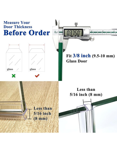 Tira de Sello para Puerta de Ducha Agbihtb 4PCS 99 cm Policarbonato