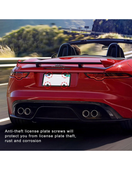 Juego de Tornillos Antirrobo Augeny M5 de Acero Inoxidable 0.8x8mm