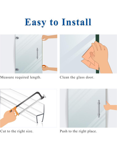 Tira de Sello para Puerta de Ducha Agbihtb 4PCS 99 cm Policarbonato