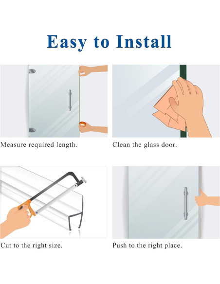 Tira de Sello para Puerta de Ducha Agbihtb 4PCS 99 cm Policarbonato