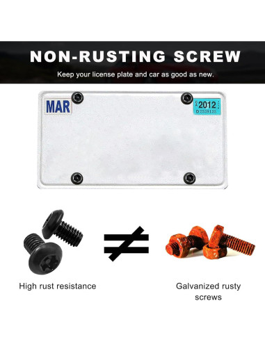 Juego de Tornillos Antirrobo Augeny M5 de Acero Inoxidable 0.8x8mm