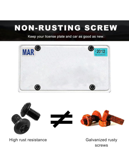 Juego de Tornillos Antirrobo Augeny M5 de Acero Inoxidable 0.8x8mm