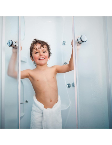 Tondiamo Sello de Puerta de Ducha 2 Rollos 5m PVC Blanco