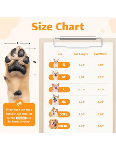 Protector de Patas para Perros LOOBANI XXL Negro Antideslizante 2
