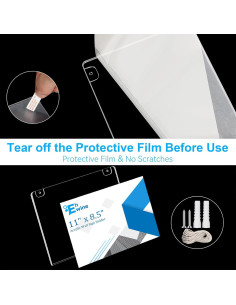 Soporte de Señal Acrílico EHWINE 8 Pack 28x21.6 cm Horizontal 2