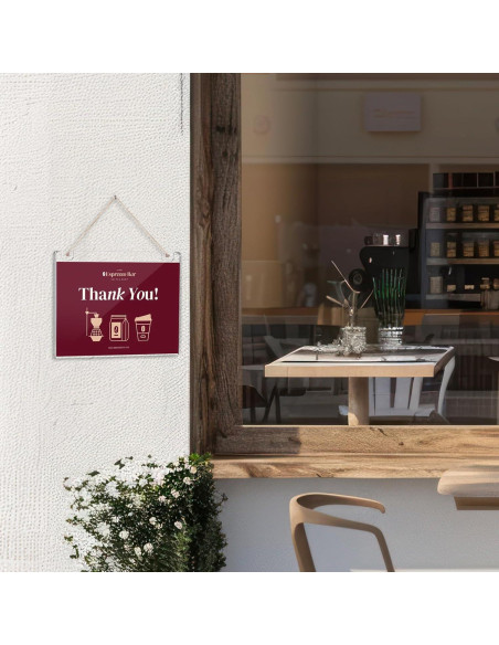 Soporte de Señal Acrílico EHWINE 8 Pack 28x21.6 cm Horizontal