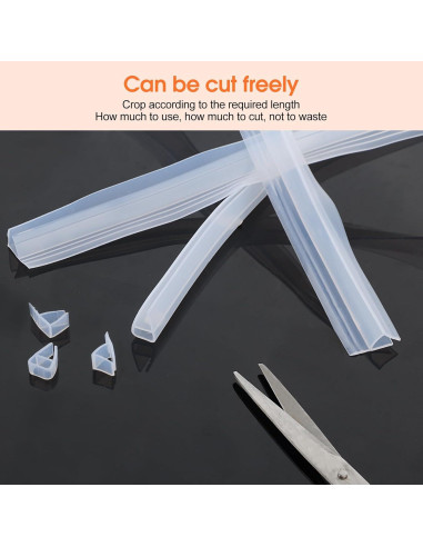 Tira de Sello para Puerta de Ducha Soezy 3m Silicona 6mm