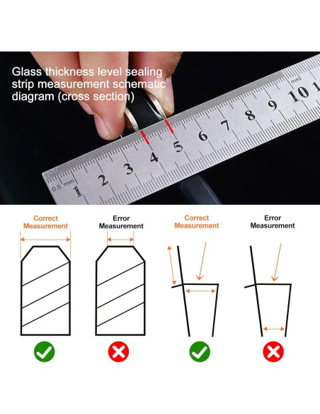 Tira de Sello para Puerta de Ducha Soezy 3m Silicona 6mm