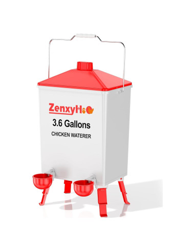 Cubo de Agua Automático ZenxyHoC 3.6 Galones para Pollos
