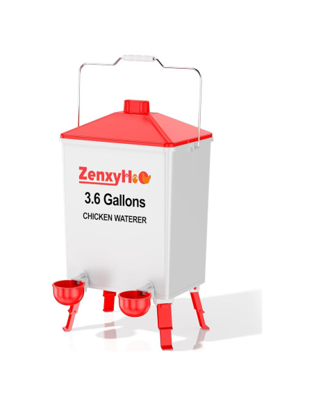 Cubo de Agua Automático ZenxyHoC 3.6 Galones para Pollos