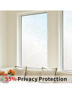 Película de Privacidad Estática GlowHome 44.5x199.4cm Esmerilada 2