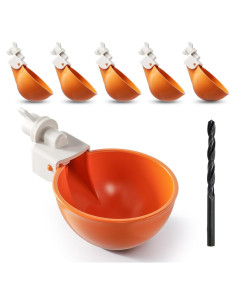 Tazas Automáticas para Agua de Pollos Eggluuz - Paquete de 6