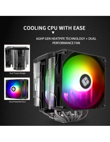 Enfriador de CPU Thermalright Peerless Assassin 120 ARGB Negro