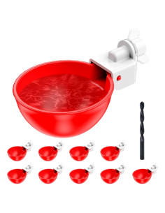 Tazas de Agua Automáticas para Pollos ZenxyHoC - Paquete de 10