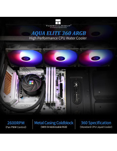 Enfriador AIO de CPU Thermalright Aqua Elite 360 ARGB 2.1kg 2