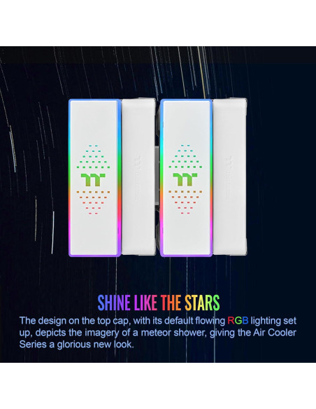 Enfriador de CPU Thermaltake ASTRIA 600 ARGB Blanco 265W TDP