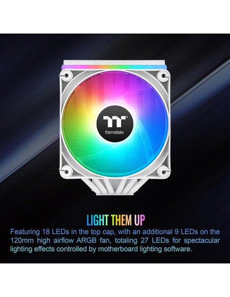 Enfriador de CPU Thermaltake ASTRIA 600 ARGB Blanco 265W TDP
